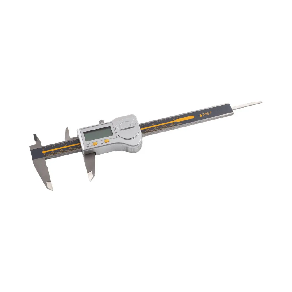Digital Vernier Caliper Stainless Steel IP67 Waterproof 0.01mm Accuracy 235x8mm LED Display with Metric Unit Conversion