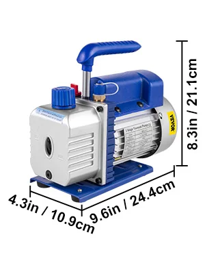 SucceBuy 1.8 CFM - 4.8 CFM Koelmiddelvacuümpompsets HVAC 1/3HP 1/4 HP met spruitstukmeter voor huishoudelijke airconditioning