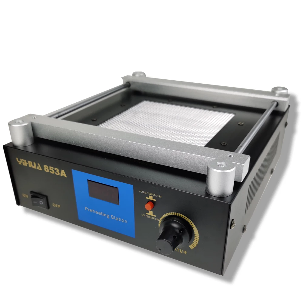 Lead-free Preheating Soldering Station Digital Display Preheating Platform BGA Rework Station YIHUA 853A