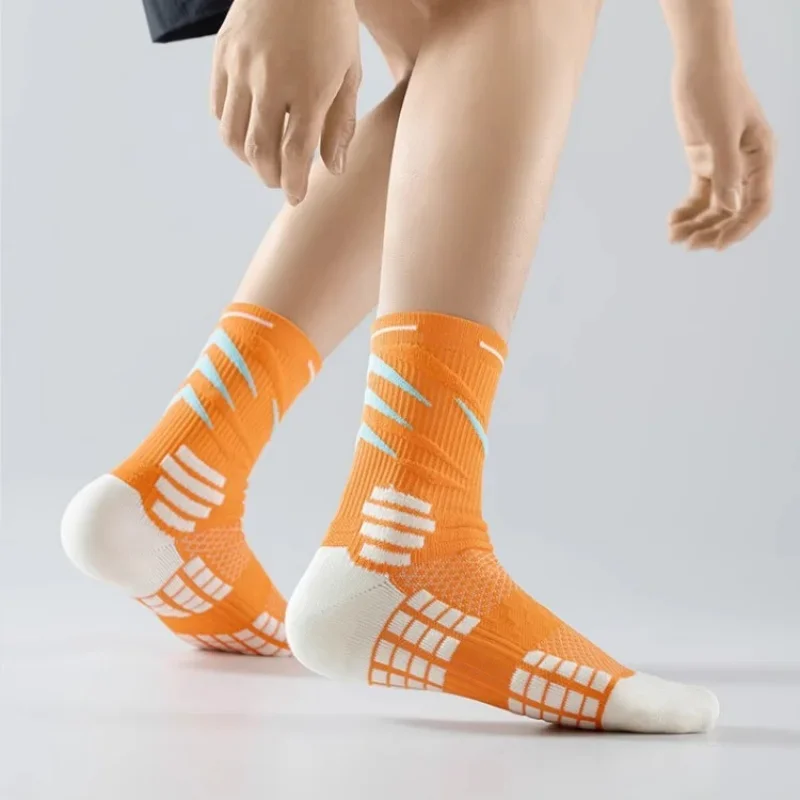 Elite Sportsocken für Herren und Damen, Stoßdämpfung, Basketball, Radfahren, Marathon, Laufen, Handtücher, Sohle, geruchsdicht, schweißabsorbierend – Detail 10