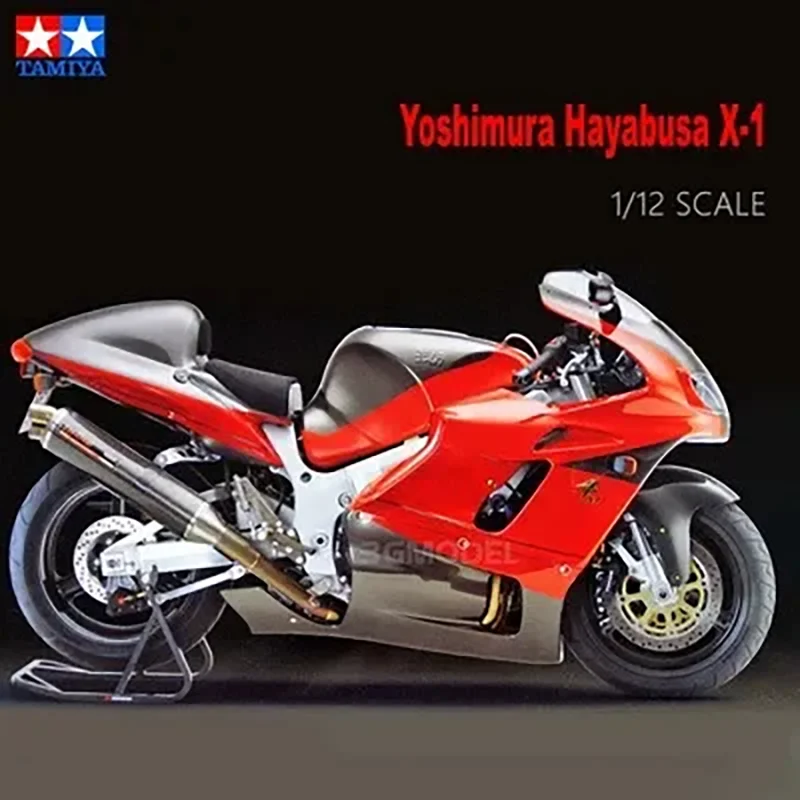 1/12 Scale Tamiya Assembly Motorcycle Model Yoshimura Hayabusa X-1 Motorcyle Toy Building Kits DIY 14093