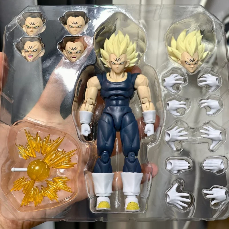 

Black Hole & TK Dragon Ball Z SHF Super Saiyan SSJ Majin Vegeta Full Power Battle Damage Action Figures Model Birthday Gift Toy