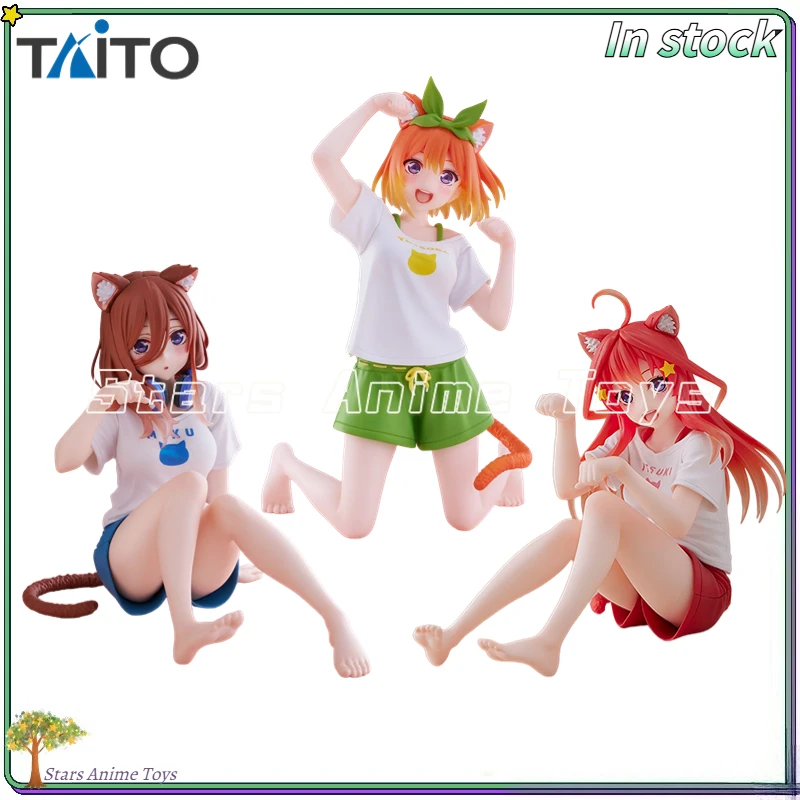 

Original TAiTO Desktop Cute The Quintessential Quintuplets Nakano Miku/Nakono Yotsuba/Nakano Itsuki Cat Homewear Gift Toy