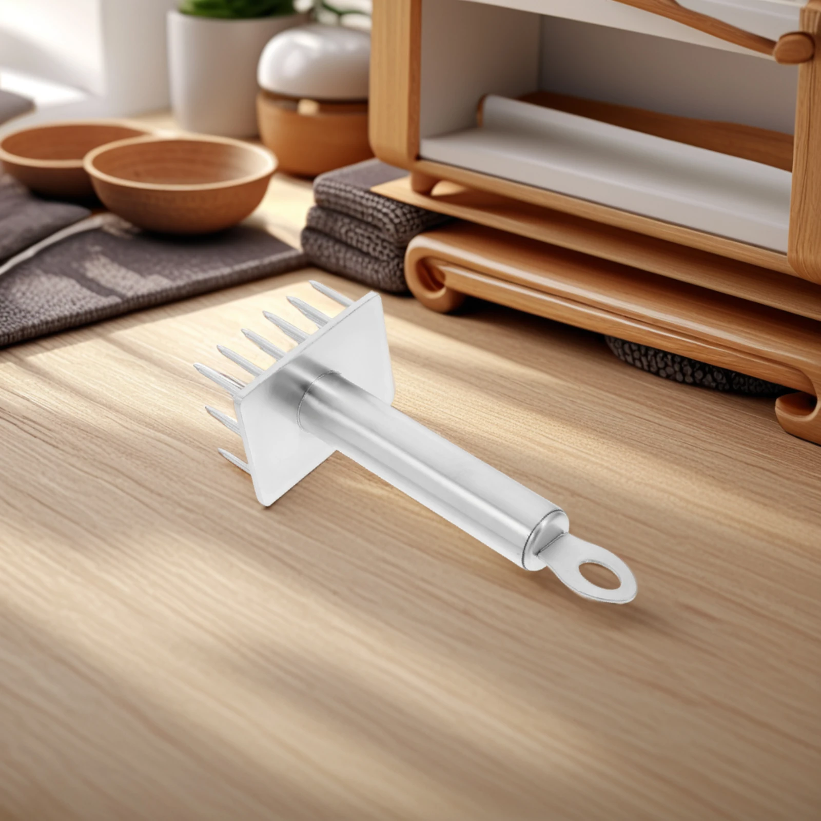 

1pc Stainless Steel Meat Inserter Tenderizer Tool Mallet Kitchen Hammer for Chicken Turkey Beef Lamb Roasting Cooking
