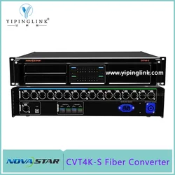 Novastar CVT4K-S Optical Fiber Converter With 4 Single Mode Dual Core LC Port with 16 Neutiik LAN Output For 4K H2 H5 H9 H15 H20