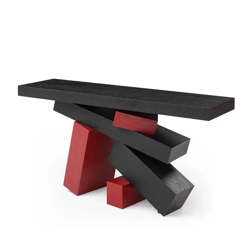 

Nordic, French, solid wood, entry, entrance, table, living room, household, very narrow, view platform