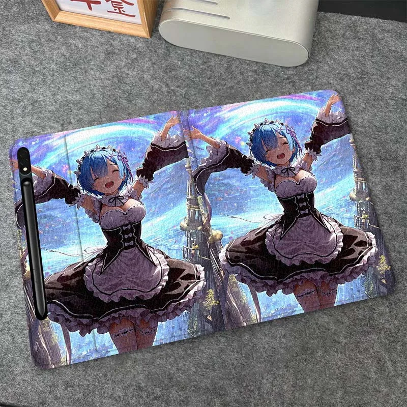 

Rem Popular Art Anime For Samsung Galaxy Tab S6 S7 S8 S9 S10 FE Plus Lite Soft Flexible Support Tablet Case Gift
