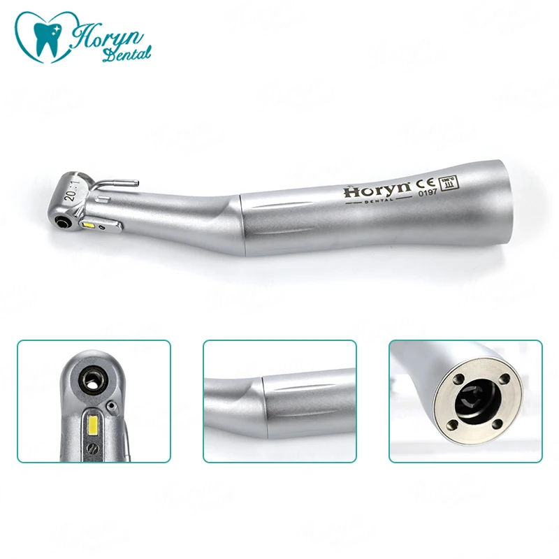 Dental Implant Handpiece with LED Lamp 20:1 Outer waterway Reduction Low Speed Contra Angle Dentals Equipment