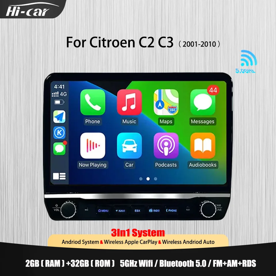 

New 9 Inch Car Android Radio For Citroen C2 C3 2001-2010 Android Stereo Car GPS Navigation Multimedia Player Head Unit Autoradio
