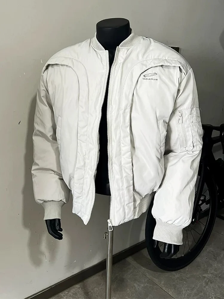 

Thiened Cotton Flight Jaet Women's Autumn Winter Warm Loose Motorcycle Sle Open Cardigan Outerwear Korean Sle Long Sl...