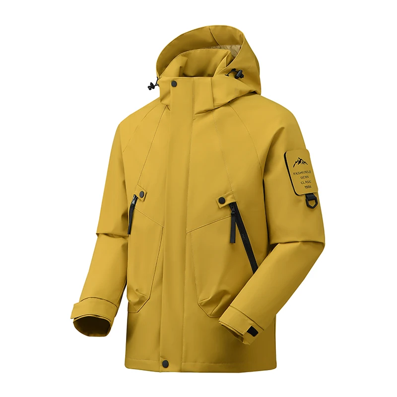 HDIRXG Unisex Waterdichte Wandeljas Outdoor Camping Winddichte Jas Lichtgewicht Ademende Regenjas Met Afneembare Capuchon
