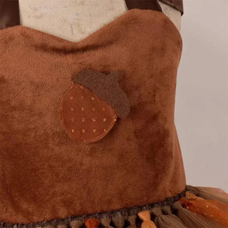 A Squirrel cosplay girl dress kids costume cartoon animal roleplay fantasy child tutu skirt Halloween carnival cloth for disguis