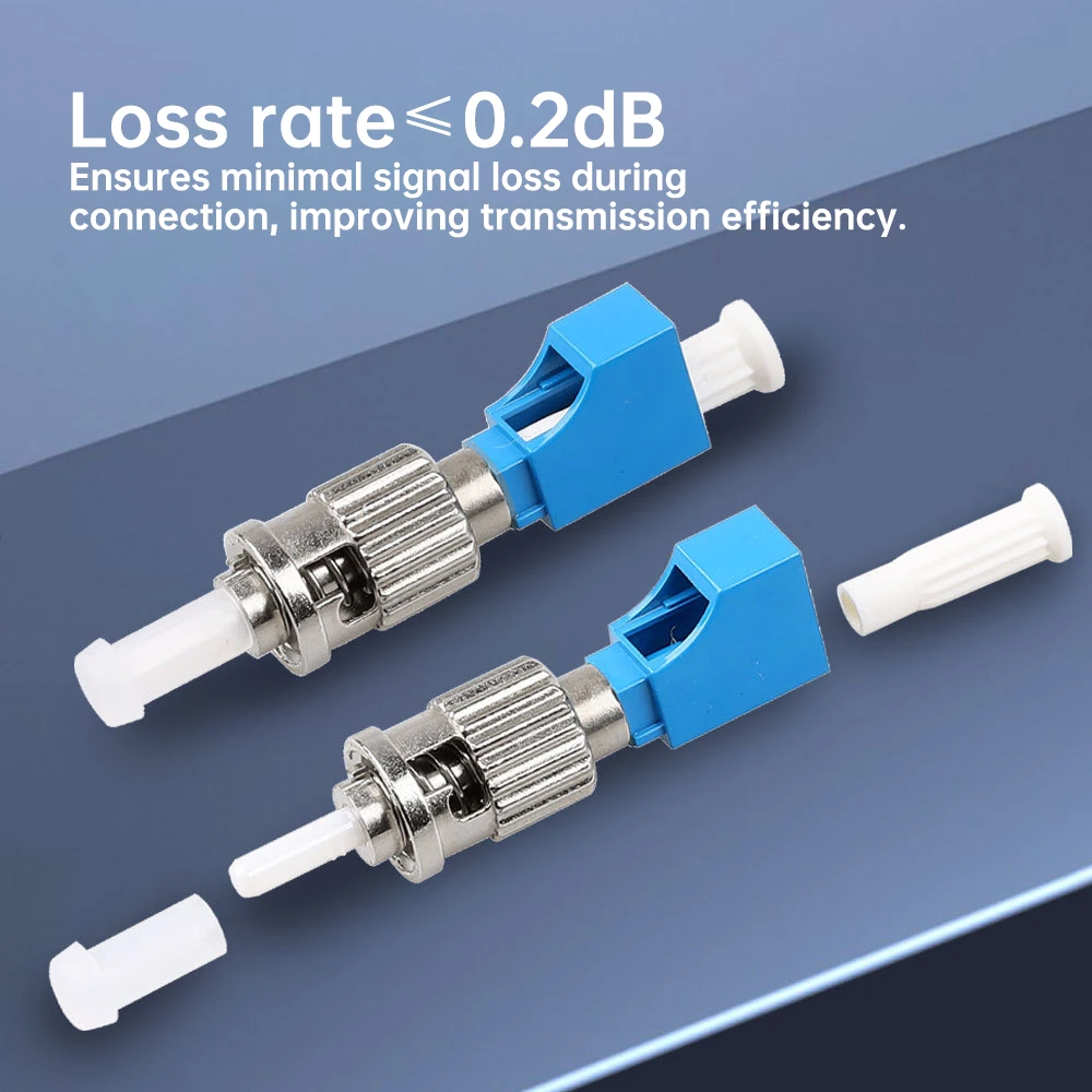 Natalink ST Male to LC Female UPC Simplex Optical Fiber Connector for FTTH Red Light Pen OTDR Optical Power Meter Coupler