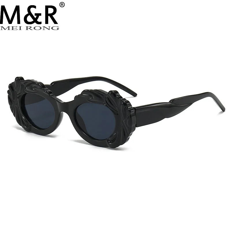 

2023 Fashion Leopard Print Retro Women's Sunglasses New Steampunk Sunnies Personalized Oval Cloud Shape Fashion Glasses Gafas