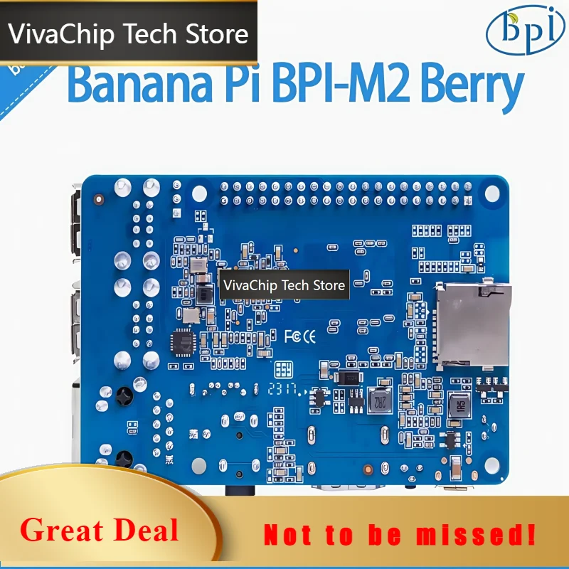 VivaChip TechBanana Pi BPI-M2 Berry Single Board Computer Adopts Allwinner A40i/R40 Chip Design, With 1GB DDR3 RAM On Board