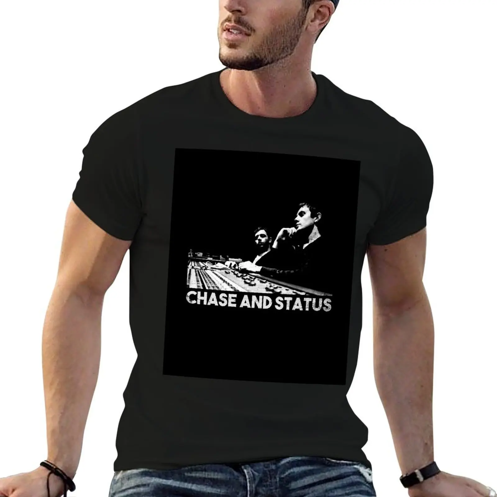 funny chase T-Shirt man clothes blanks mens graphic t-shirts anime