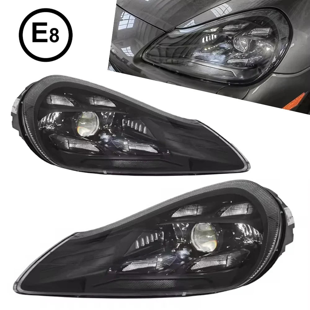 TYPY Auto-LED-Scheinwerfer im Matrix-Stil für Porsche Cayenne 957 Scheinwerfer 2007-2010 DRL Upgrade-Set Plug & Play