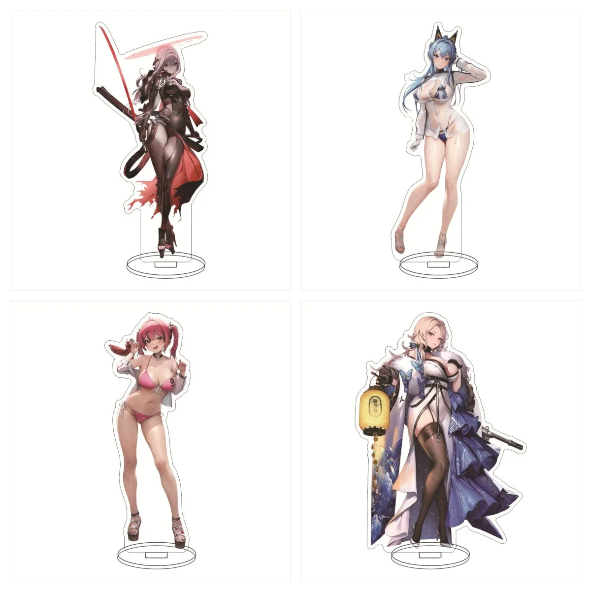 رائجة البيع أنيمي نايكي آلهة النصر حامل الاكريليك الشكل إيما ميراندا الدائمة نموذج لوحة Firend سطح المكتب مجوهرات هدية