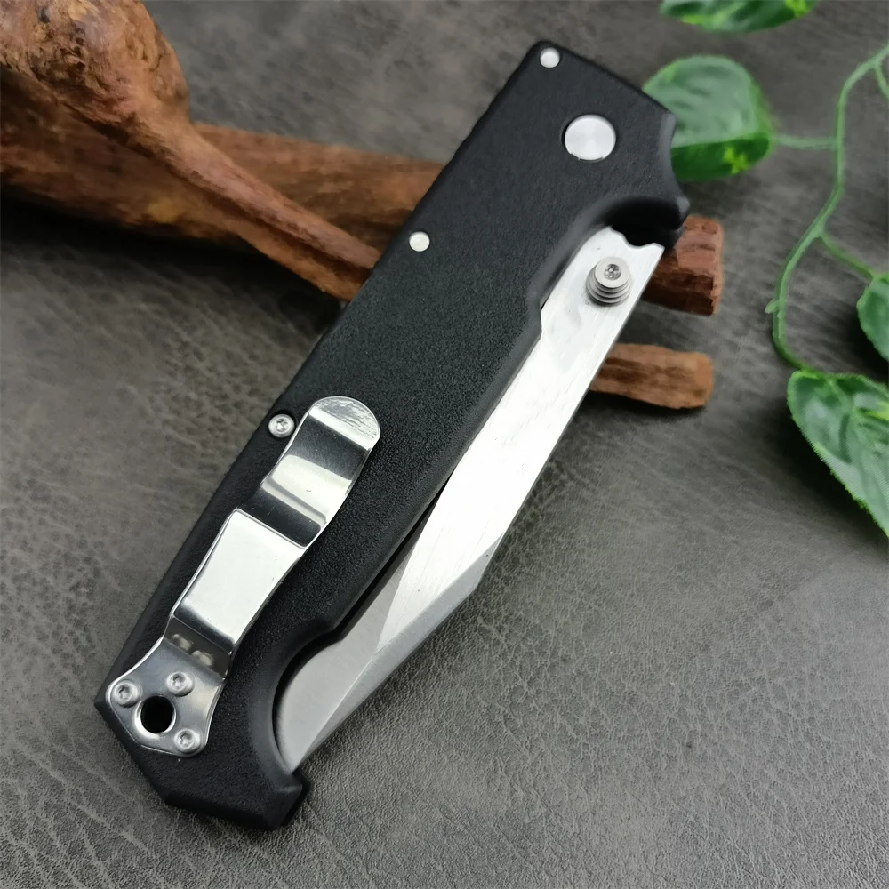 High Quality COLD SR1 Folding Knife 8Cr14Mov Blade Nylon Fiber Handle Outdoor EDC Pocket Knife Camping Hiking Hunting Tool