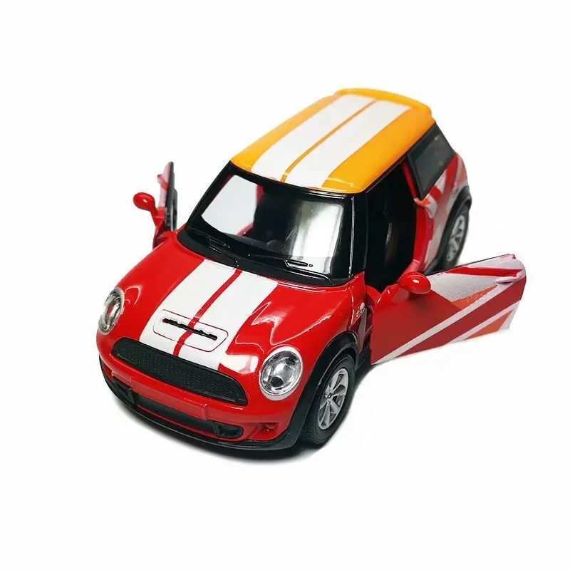 1:36 Mini Landgenoot Diecast Legering Metalen Automodel Mini Cooper Simulatie Metalen Speelgoedauto Voertuigen Modelcollectie Kindercadeau