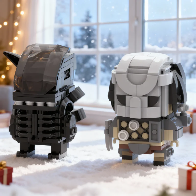 

Набор для сборки модели Brickheadz «Хищник против Чужого» (322 детали), конструктор, рождественский подарок, развивающая игрушка, творческая идея для самостоятельной сборки
