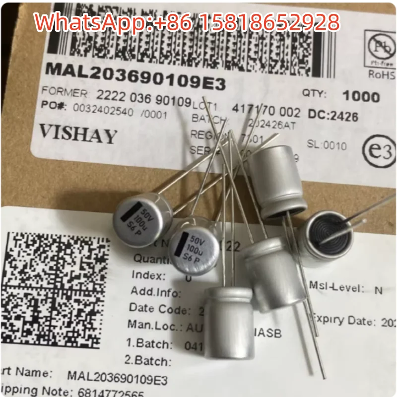 5pcs-100uf50v-50v100uf-mal203690109e3-vishay-036-capacitores-eletroliticos