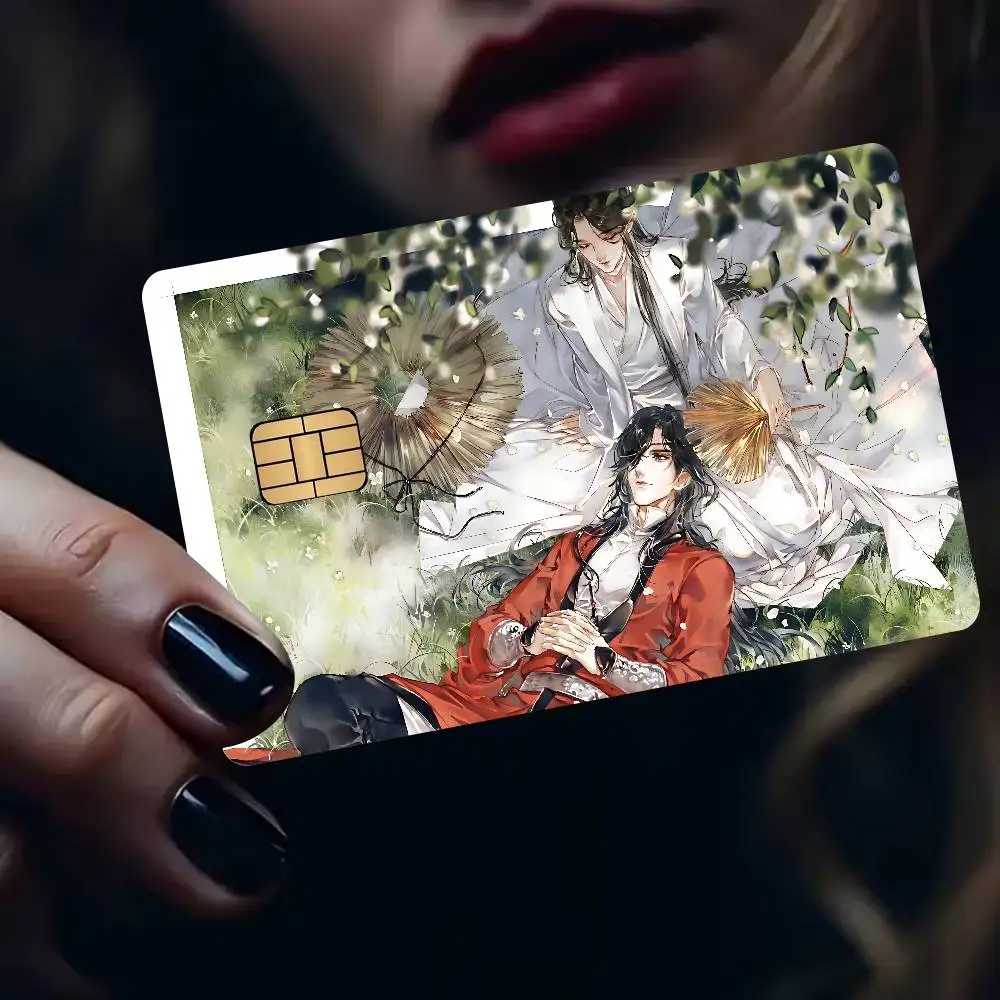Anime Heaven Officials Blessing Anmie Sticker Film Skin Cover for Credit Card Debit Bank Card Front
