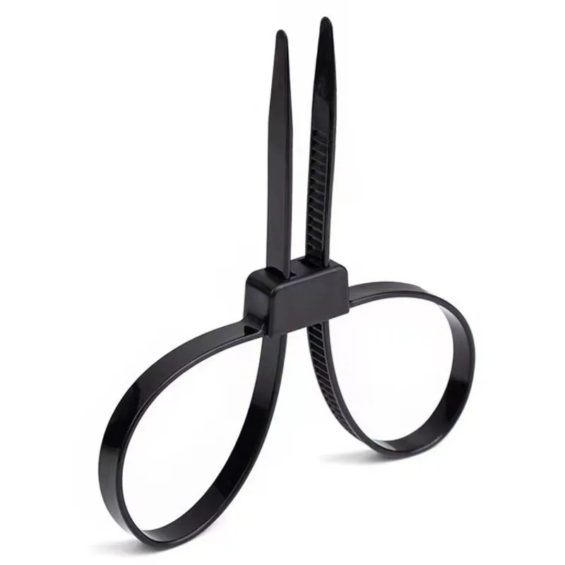 14x12x0.8 Cm Plastic Police Handcuffs Double Flex Cuff Disposable Handcuffs Zip Tie Nylon Cable Ties Flex Cuffs 1Pcs/Lot