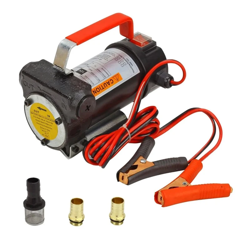 portable electric motor lube oil pump 24 Volt DC 12LPM OEM service oil transfer gear pump