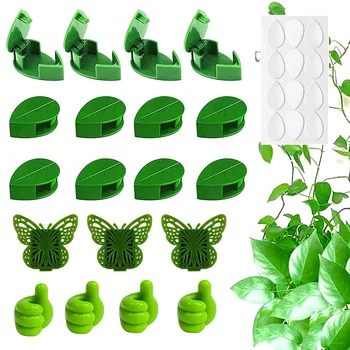 10-30 sztuk roślin wspinaczka ściana klipsy mocujące niewidoczne klipsy do roślin samoprzylepny hak winorośli trakcja klipsy do roślin wystrój ogrodu domowego