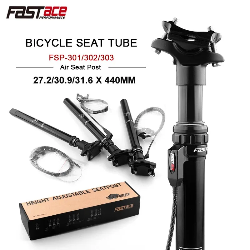 

FASTACE Dropper Height Adjustable Seatpost 27.2/30.9/31.6mm*440mm Internal/External Routing Cable Bicycle Seat Post