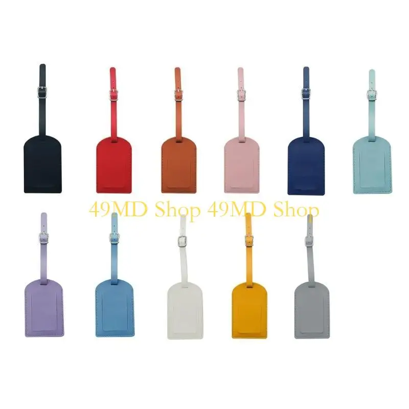 49md PU PULATURA Bagagem couro Tag Tags Tags mal