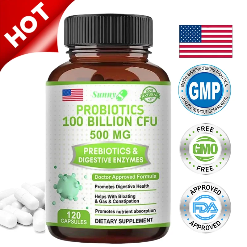 Natural probiotic supplement - aids metabolism, digestion, nutrient absorption, immune support and nutritional supplementation