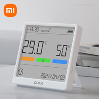 Xiaomi Duka Atuman THSE Temperature Humidity Meter Indoor Clock Household High-precision Digital Magnetic Suction Rechargeable