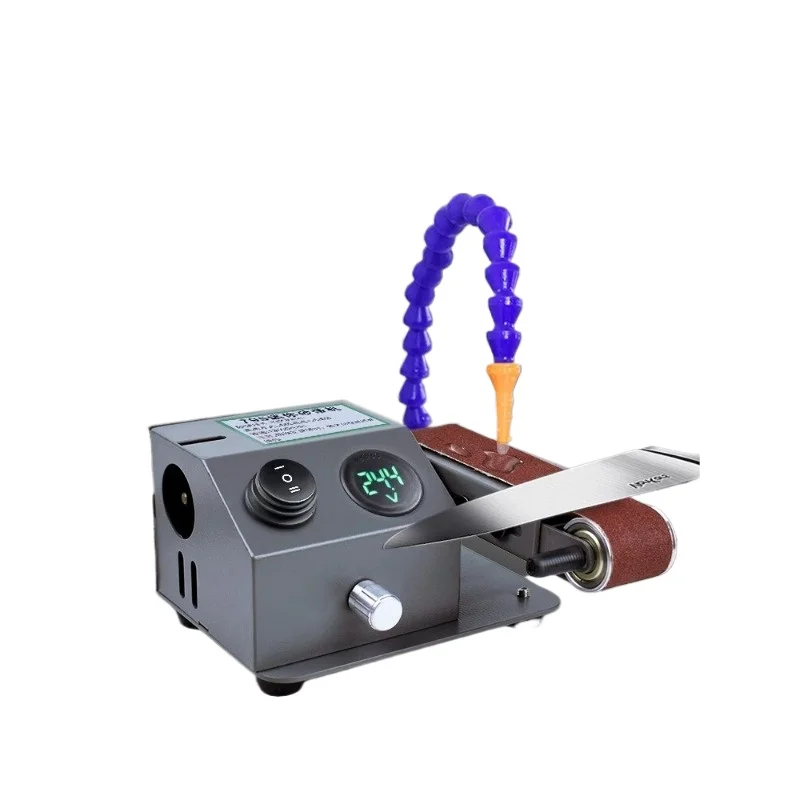 

Flow water-cooled knife sharpener, fully automatic small electric water grinding belt machine