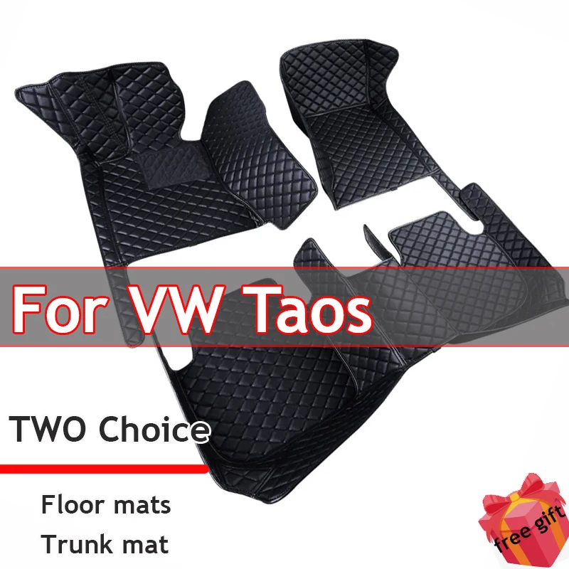 Floor Mats For VW VW Taos Tharu 2020~2023 Waterproof Tapetes Para Automovil Car Mats Alfombra para Auto Car Accessories