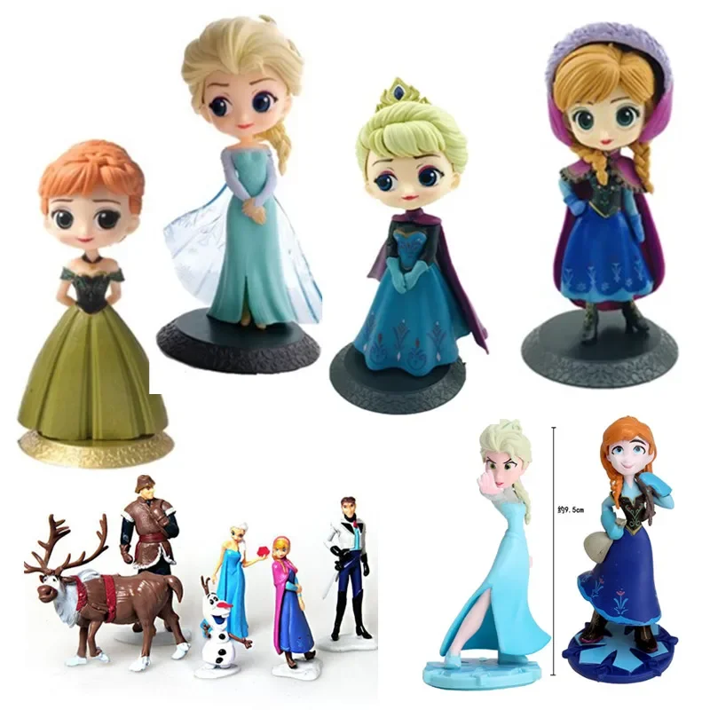 ديزني فروزن 2 سنو الملكة كعكة الديكور الدمى إلسا آنا بك عمل الشكل الأميرة كعكة عيد ندفة الثلج المكونات في الاطفال هدية #1