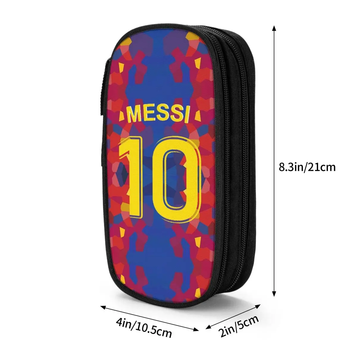 Argentina Number 10 Football Soccer Pencil Cases Creative Messi Pen Bags Kids Big Capacity Students School Cosmetic Pencilcases