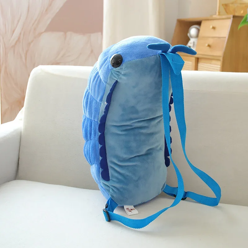 40cm Pill-bug Plush Backpack Cartoon Cute  Plush Toy Soft Stuffed Animal Shoulder Bag for Kids Girls Birthday Gifts