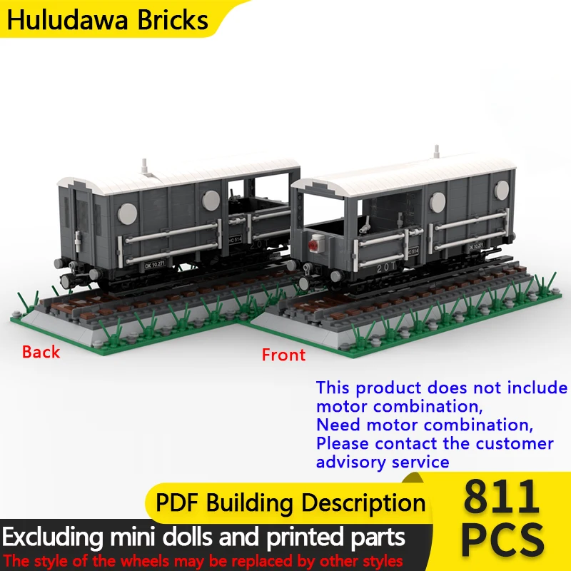 

City Car Model MOC Building Bricks Handbrake Freight Train Modular Technology Children Holiday Gifts Assemble Toys Suit