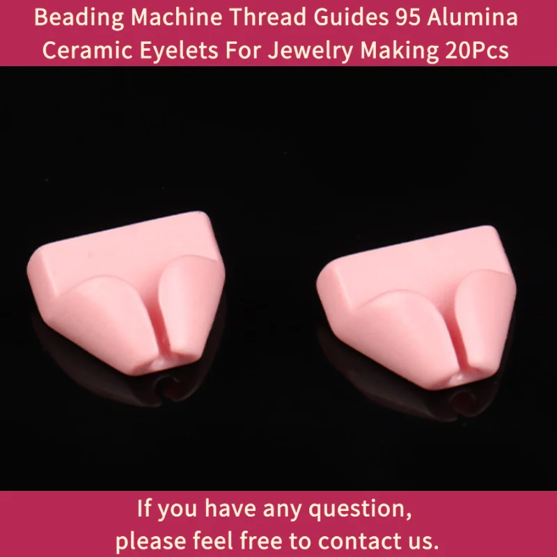 Beading Thread Guides 95 Alumina Ceramic Eyelets Jewelry Making 20Pcs