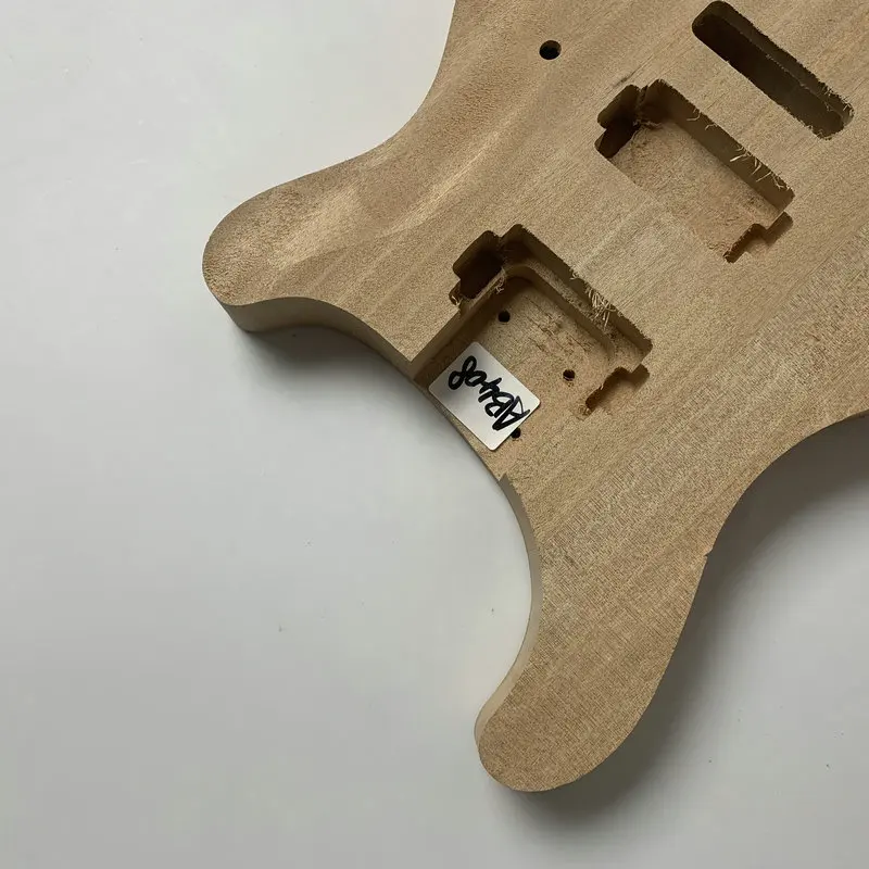 AB408 Genuine HB ECG24 Electric Guitar Unfinished Electric Body in Solid Wood For DIY Replace Custom Orders