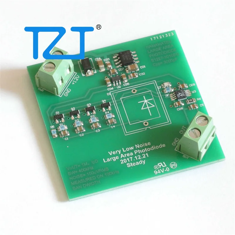 TZT Very Low Noise Large Area Photodiode Amplifier Module (Only Circuit Board) Produced by Steady