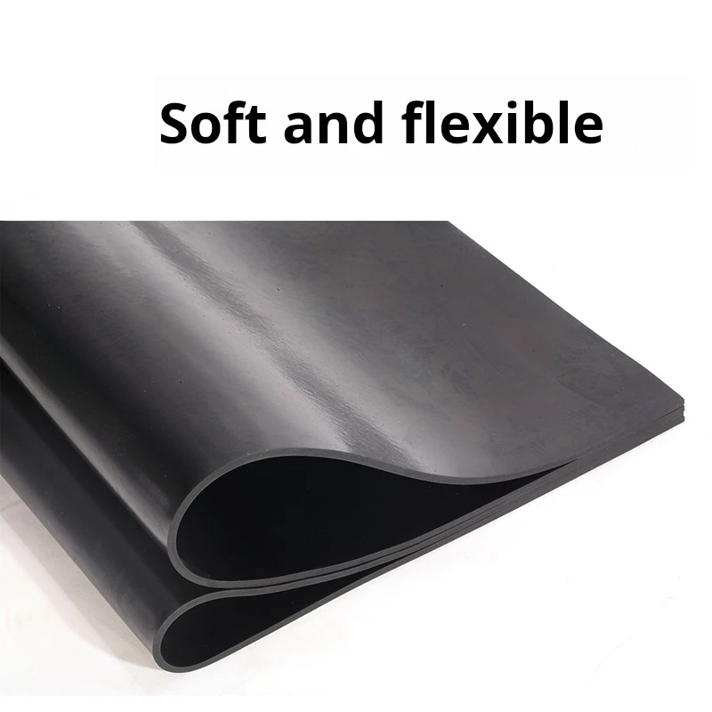 Rubber Pad Oil-Resistant, Wear-Resistant, Anti-Slip Rubber Plate, Black Insulating Pad, Shock-Absorbing Industrial Rubber