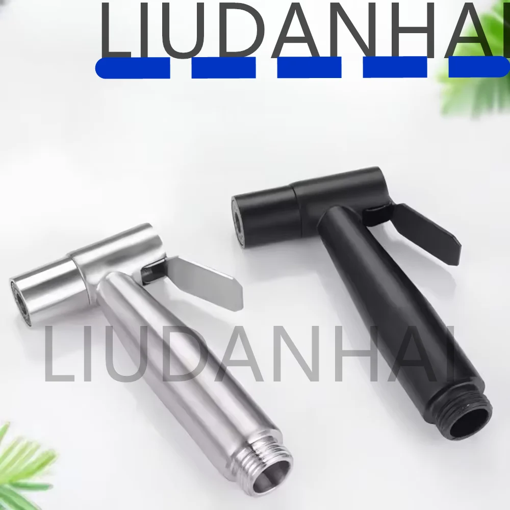 Bathroom Stainless Steel Faucet Spray Handheld Toilet Bidet Faucet Stainless Steel Hand Bidet Sprayers Brushed Water Sprayer