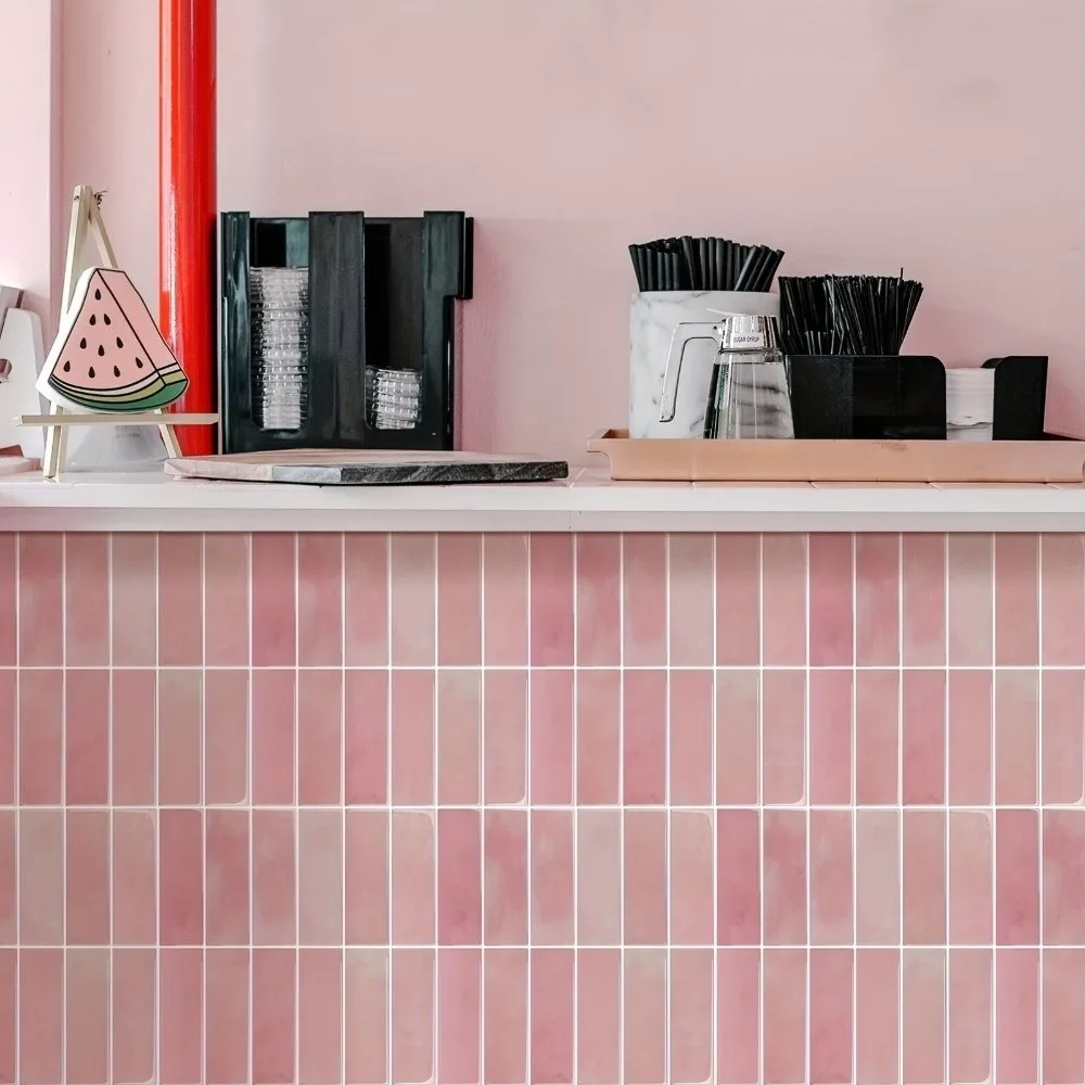 12PCS PVC Tile Sticker 2D Print Irregular Pattern Floor Sticker Self Adhesive Waterproof Vinyl Tile Wall Floor Application