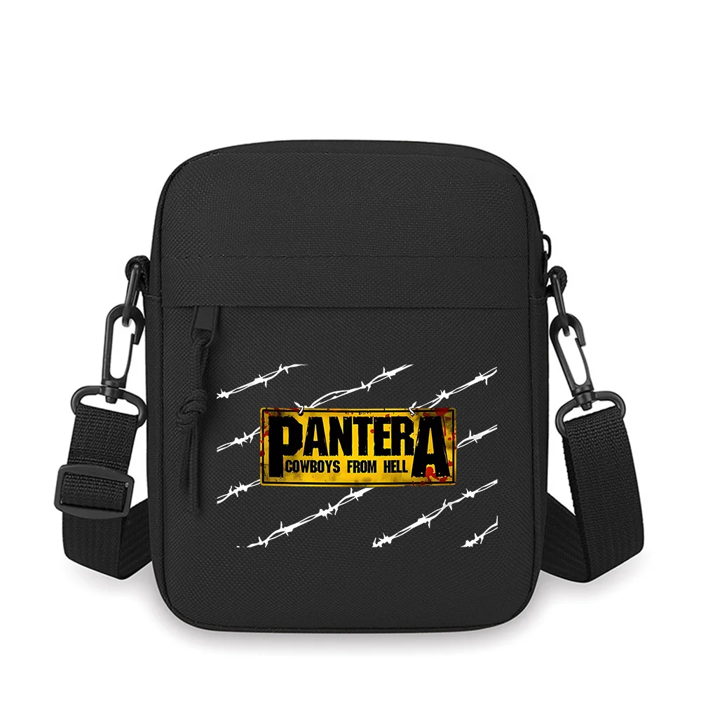 

Metal sign barbed wire black background Men Crossbody Bag Single Shoulder Women Cartoon Anime Film Printing Design Unisex
