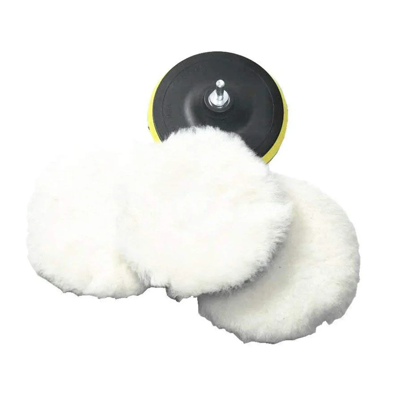 Car Polishing Pad Set Wool Buffing Wheel Tool 3/4/5 inch Drill Polish Disc Kit for Car Polisher Auto Paint Waxing Care 5Pcs