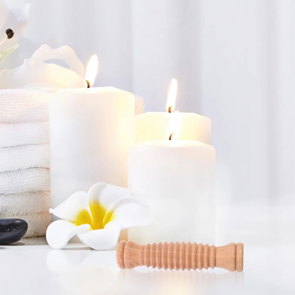 2 قطعة مدلك الأسطوانة الخشبية للأقدام الساقين الرقبة اليد العضلات الاسترخاء أداة تدليك القدم العلاج بالابر الجسم عصا السفر