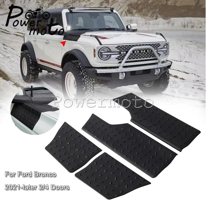 

Black Plastic Car Body Armor Side Corner Guard Cover For Ford Bronco 2021 2022 2023 2 / 4 Doors Corners Protection Trim Covers